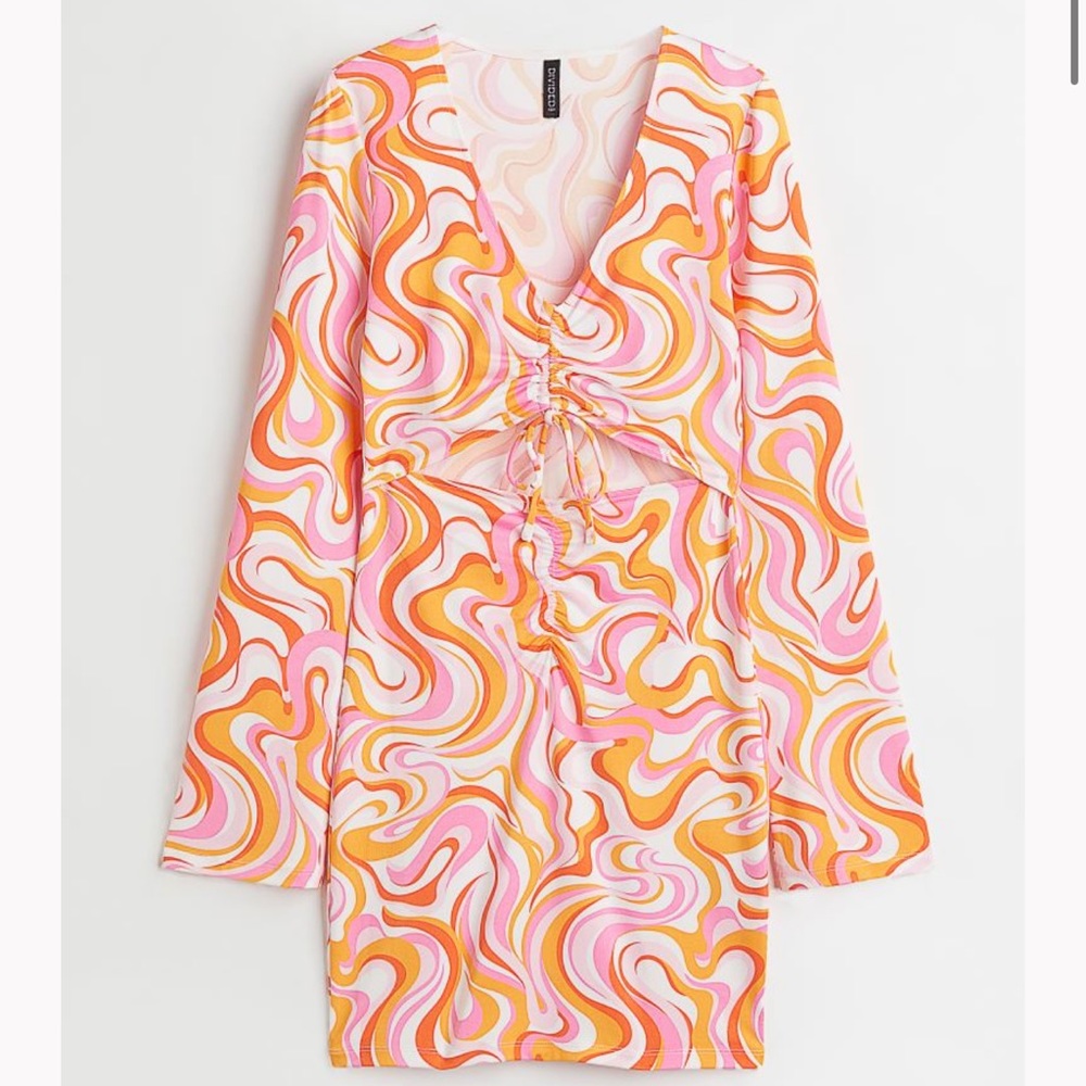 H&M V-neck Cut-out Dress